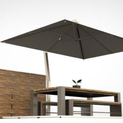 Rendering ombrellone per arredo esterni