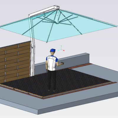 File cad ombrellone per arredo