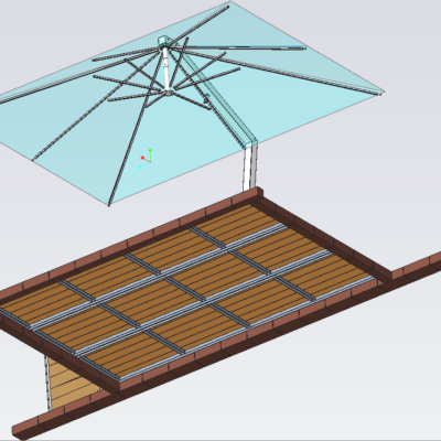 File cad ombrellone per arredo